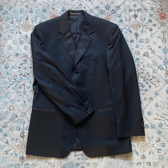 Hugo boss black baker jazz tuxedo suit jacket 38/s - Picture 4 of 10